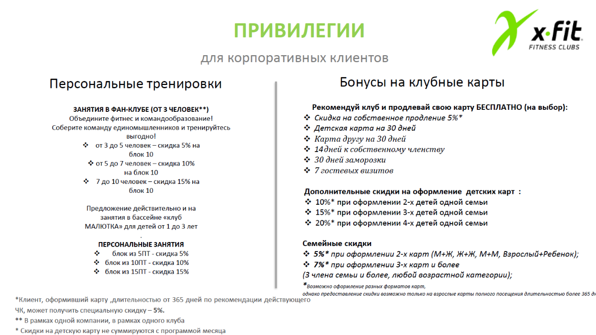 Сеть фитнес-клубов X-Fit: условия на апрель 2021 года для членов РОСПРОФЖЕЛ